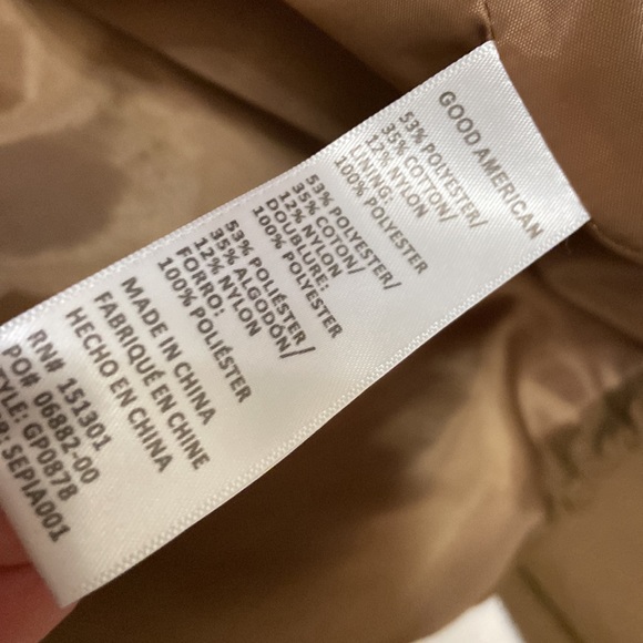 SALE - Good American suede track jacket - sepia001 - size 1 - Picture 5 of 7